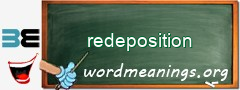 WordMeaning blackboard for redeposition